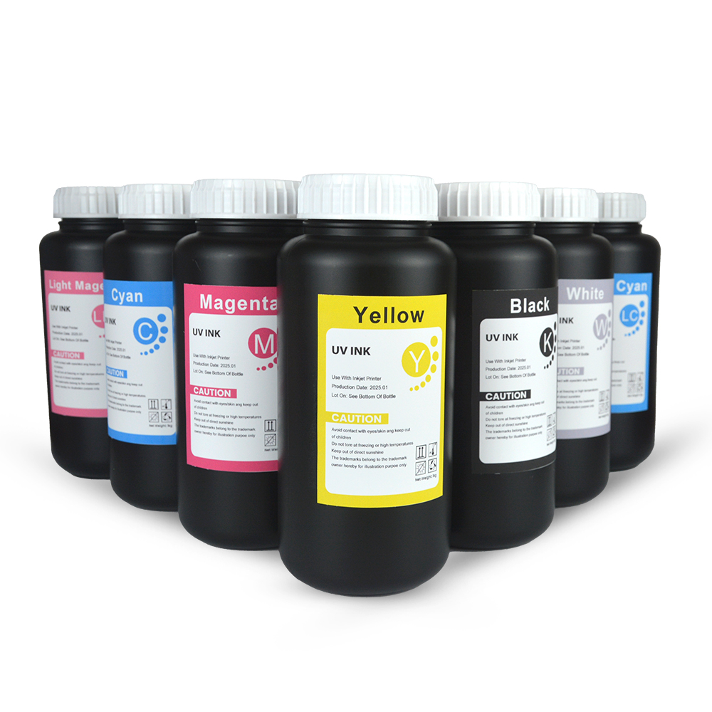 Front-view image of Agfa UV Ink compatible UV curable ink